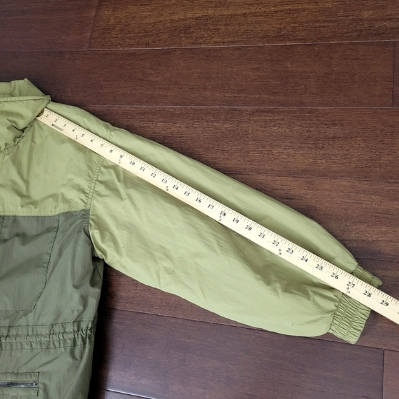 Future Collective Two-Tone Quilt Lined Utility Jacket Women's Size L Green - Picture 11 of 11